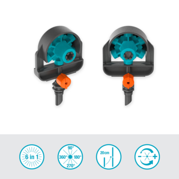 Gardena Micro Drip multi 6-sproeikop
