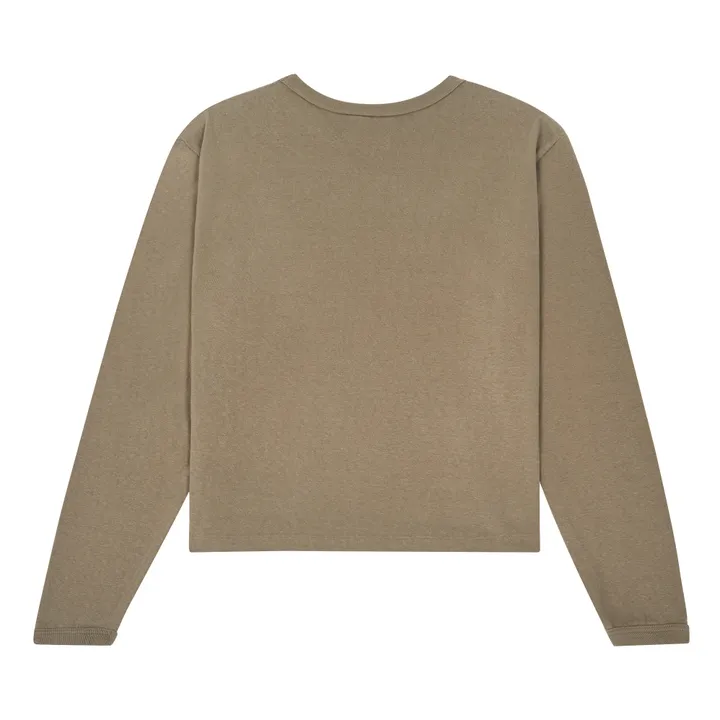 sunray T-shirt Hi'aka Manches Longues Coton Recyclé 260g | Vert kaki