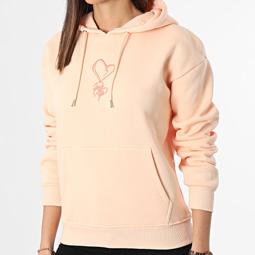 Sweat Capuche Femme F242030 Saumon
