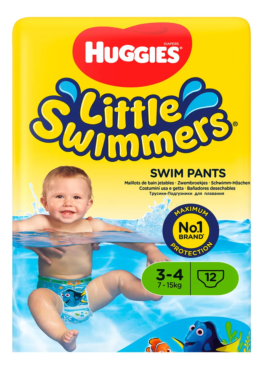 Huggies Little swimmers badeble (7-15 kg) - 12 stk