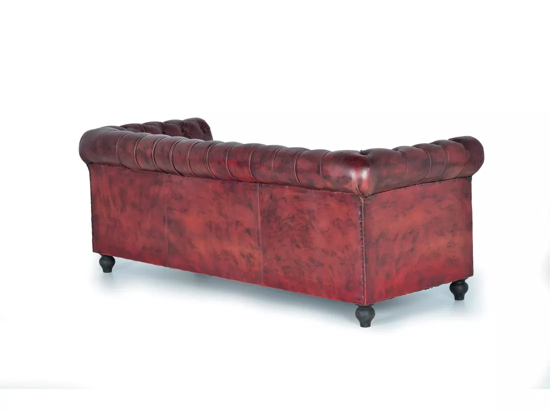 FAUTEUIL CHESTER 3 PLACES Marrón.Giner y Colomer.72x86x200