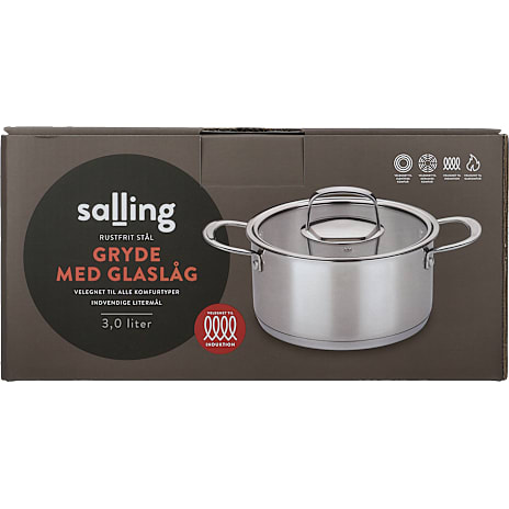 Salling gryde i rustfrit stål 3,0 L