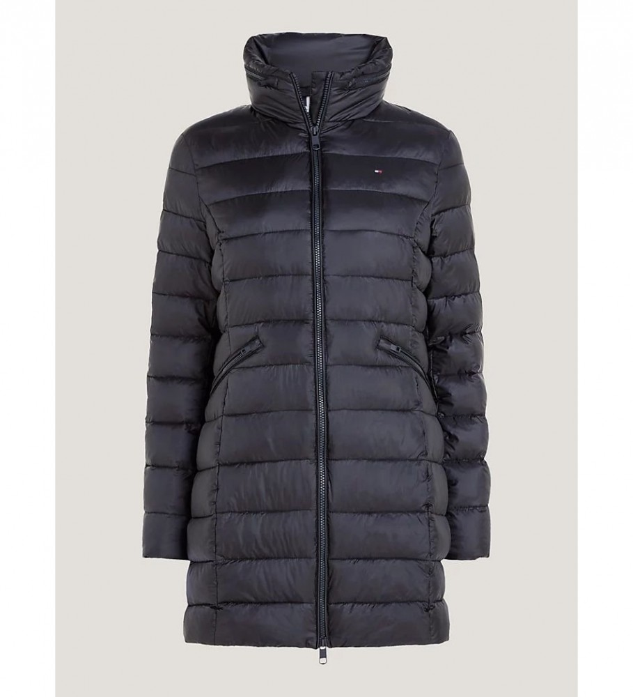 Casaco acolchoado Tommy Hilfiger Global Stripe, preto