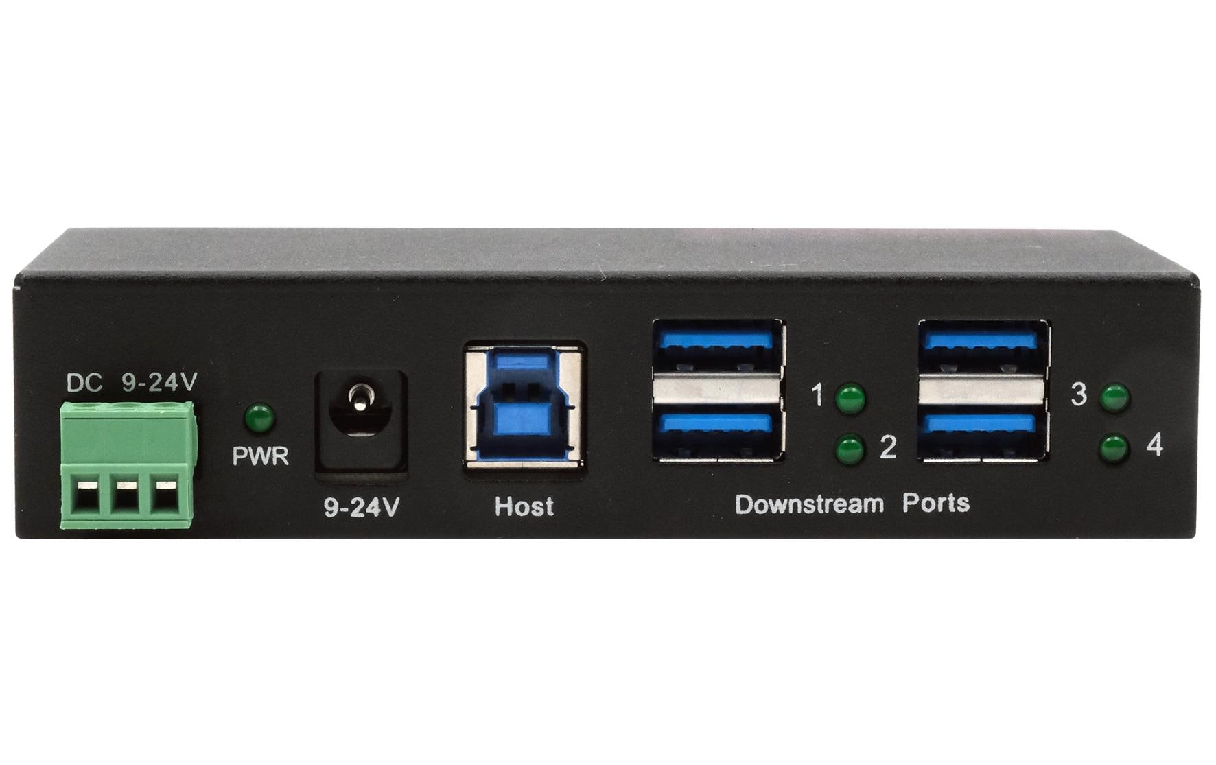 USB-Hub EX-11244HMS4-Port USB 3.0 HUB für Wand- und DIN-Rail Montage