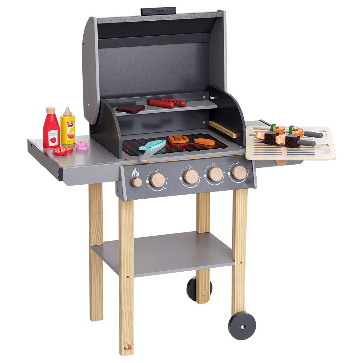 Pinolino Pinolino Kindergrill Jeff 24-teilig grau