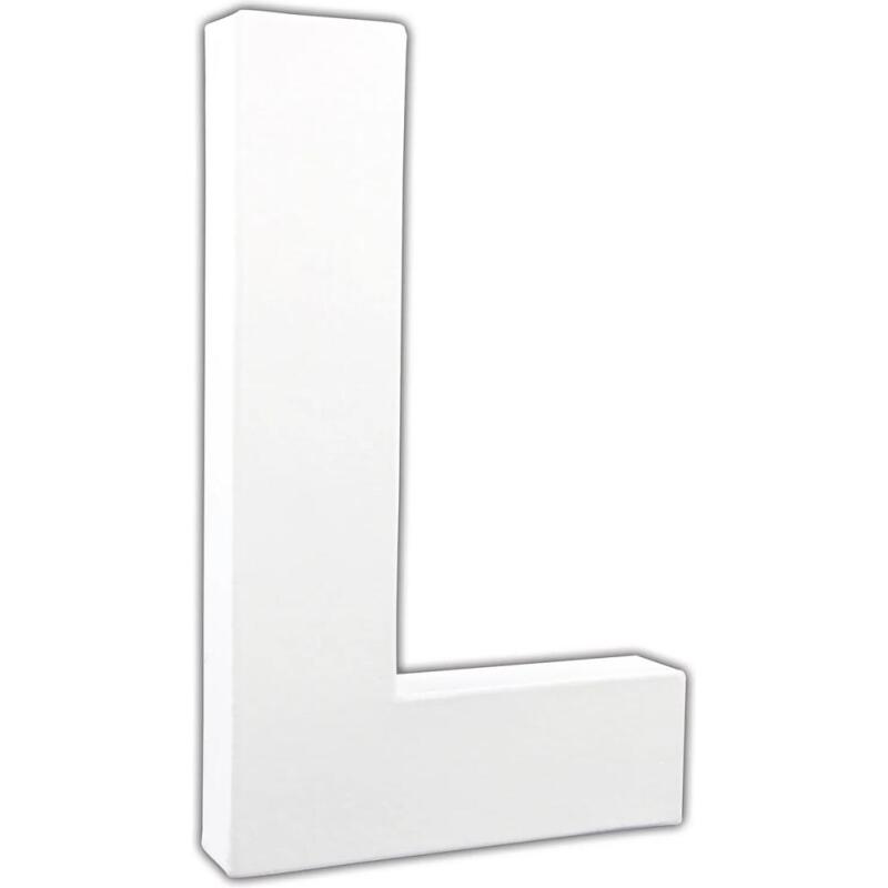 Lettre L 20,5cm - Blanc