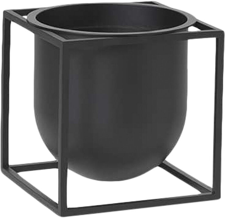Audo Copenhagen Kubus Flowerpot 14, Black Black