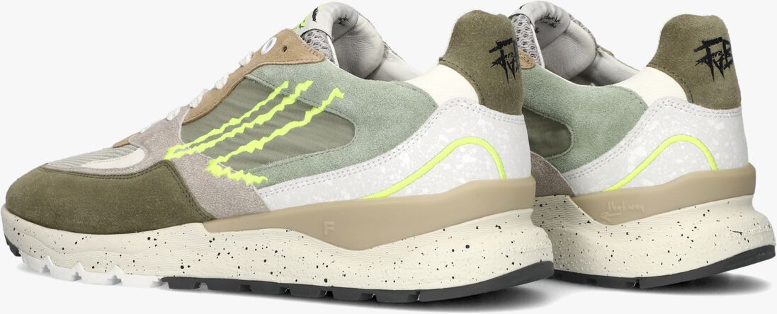 groene floris van bommel lage sneakers sfm-10243 de treener