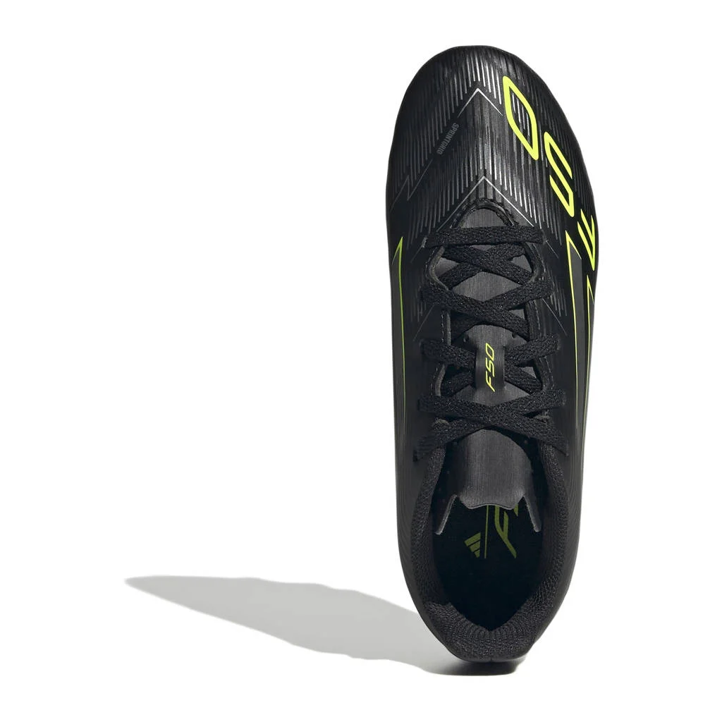 adidas Performance F50 Club FG/MGjunior voetbalschoenen zwart/zilvergrijs/geel