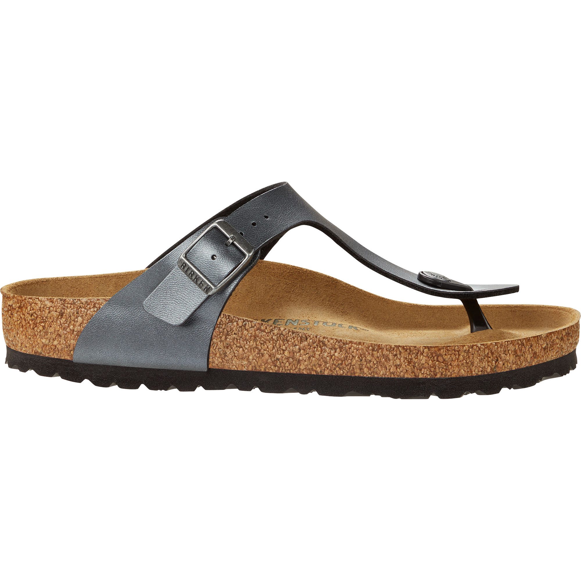 Birkenstock Gizeh Birko-Flor® Sandalen Damen metallic black