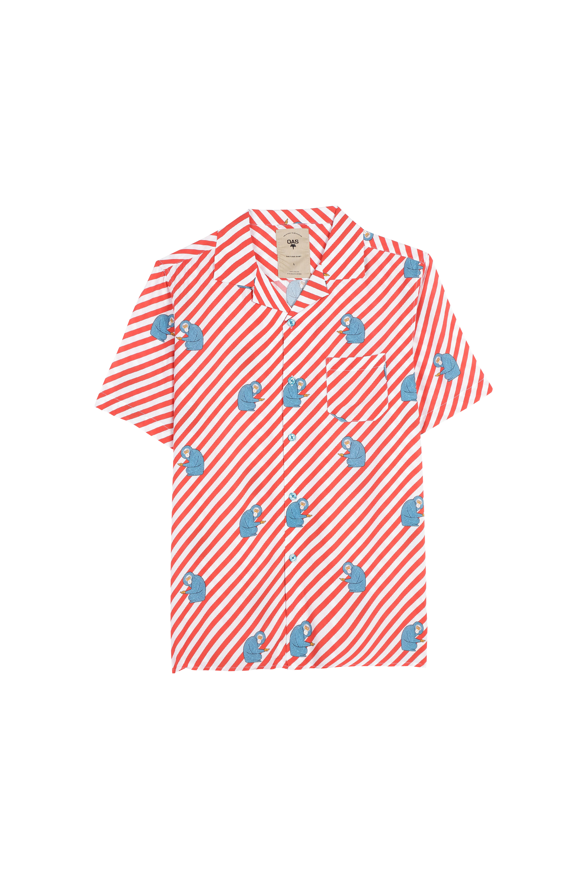 OAS COMPANY Chemise POLKA MONKEY SHIRT Rouge
