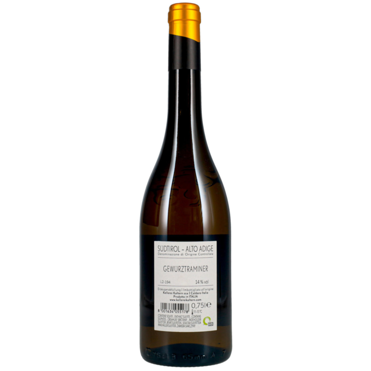 Alto Adige DOC Gewürztraminer Kellerei Kaltern - Caldaro -75cl