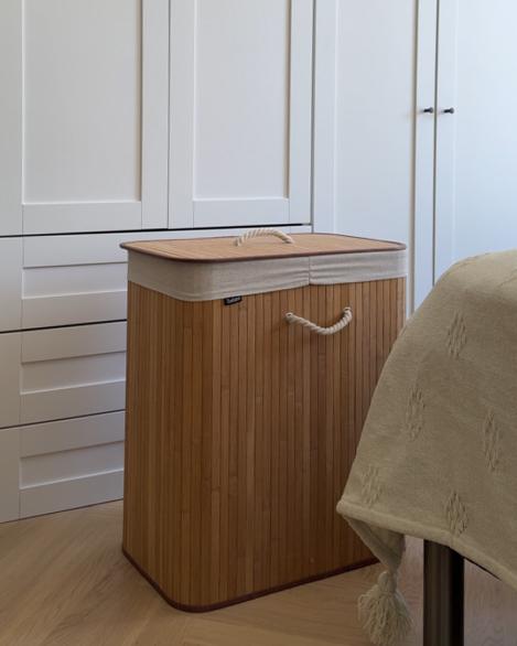 Mand KANDY Bamboehout Lichtbruin 100 L