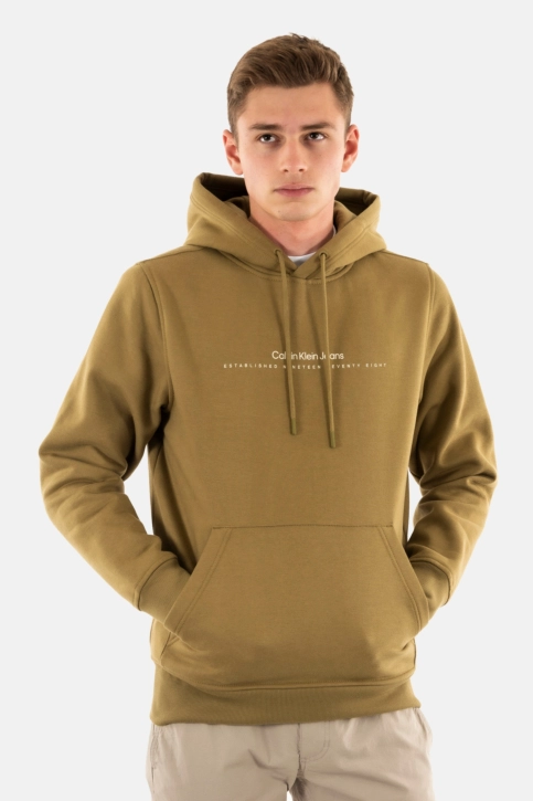 Sweat calvin klein jeans minimal logo lff gothic olive
