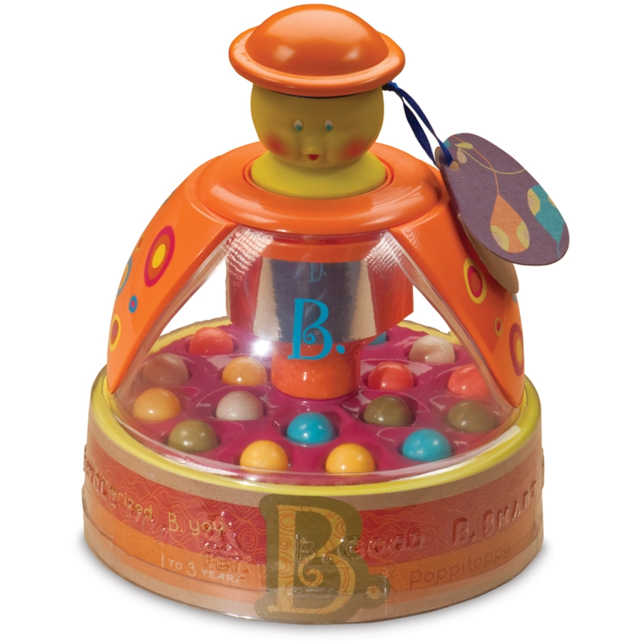 B.TOYS B. Poppitoppy Tangerine Kreisel 1