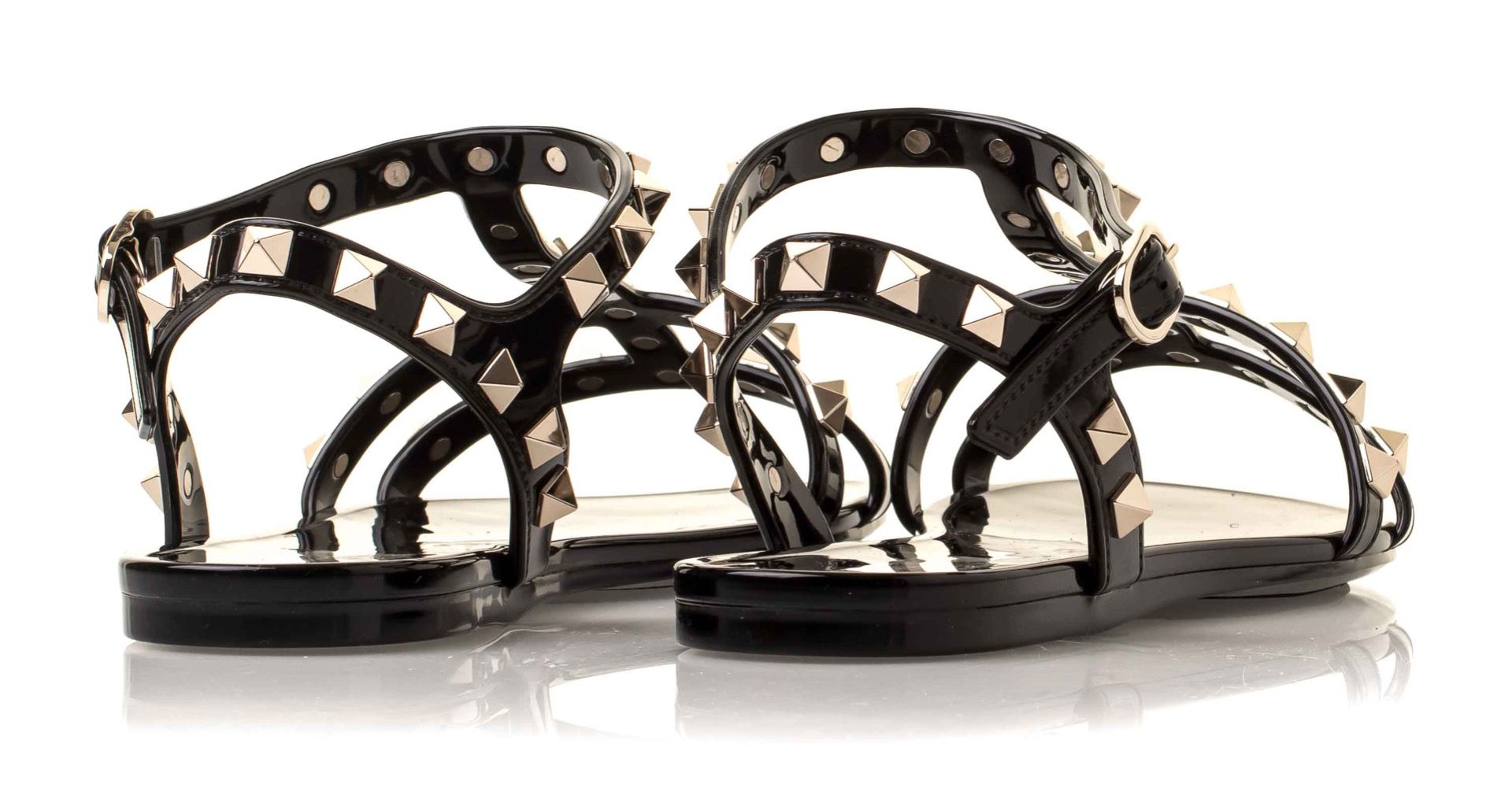 Valentino Garavani Rockstud Flat Rubber Sandals