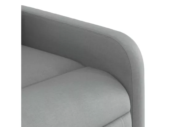 Fauteuil inclinable électrique Gris clair Tissu
