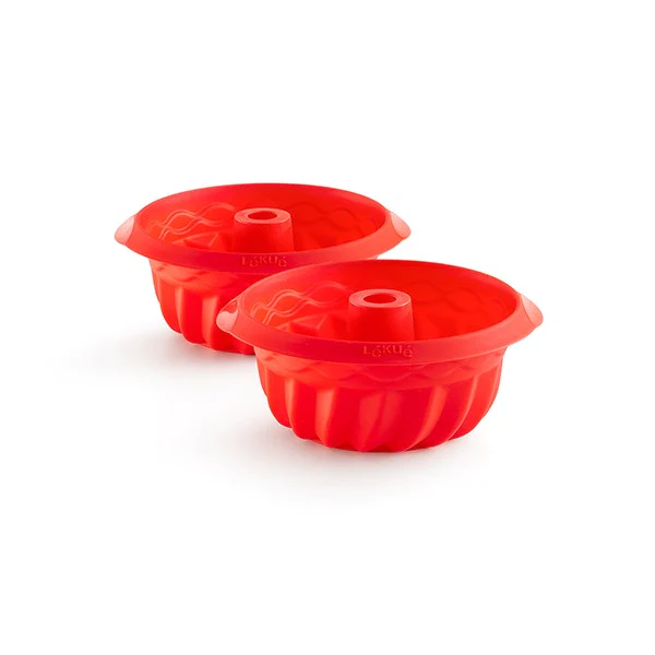 2 moules à gâteaux silicone kouglof 15 cm 700 ml Lékué