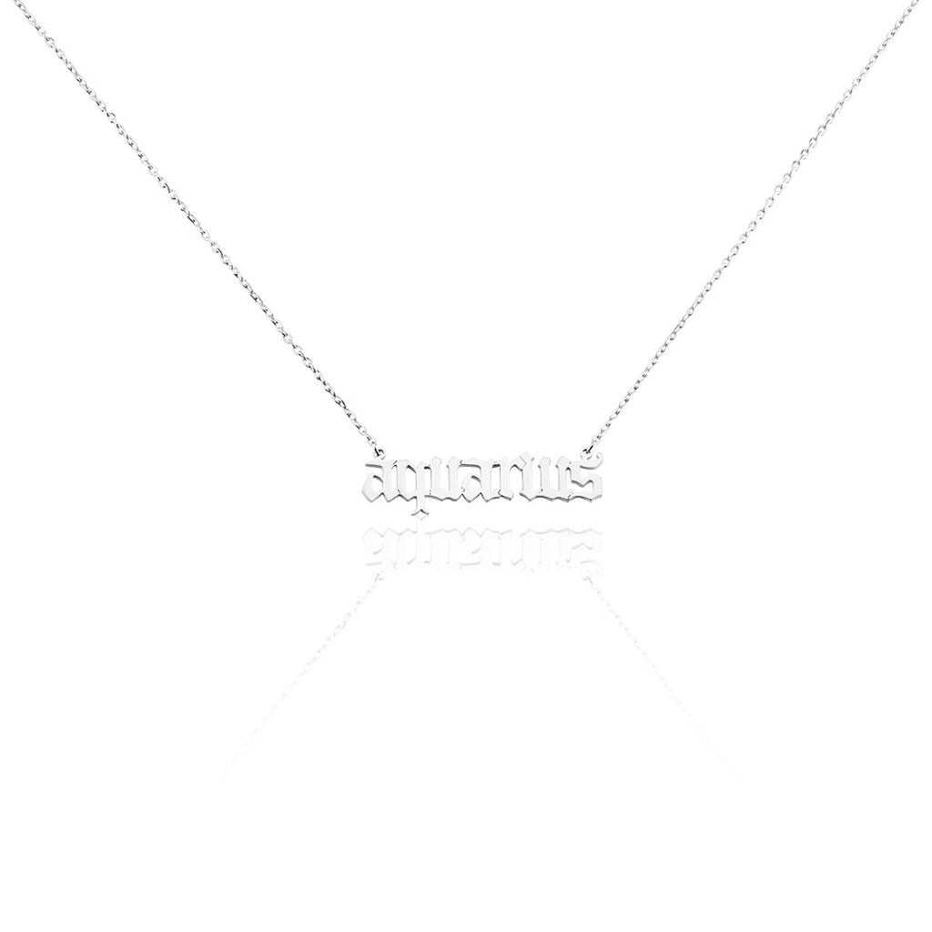 Collier Argent Blanc Astro