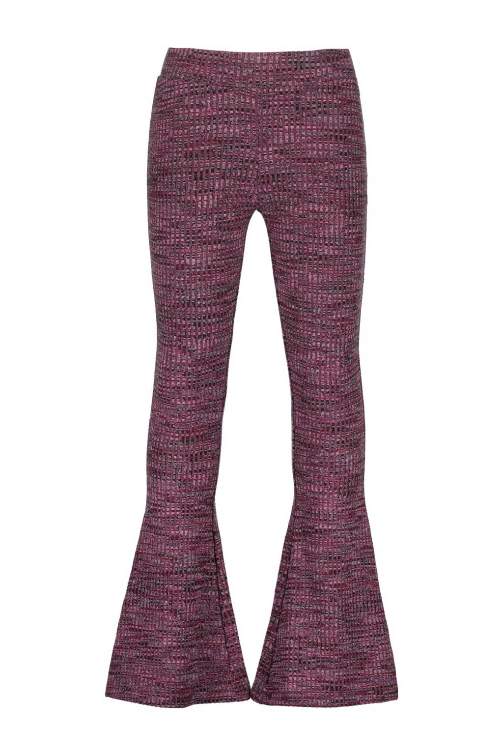 Vingino flared broek Sya paars/zwart
