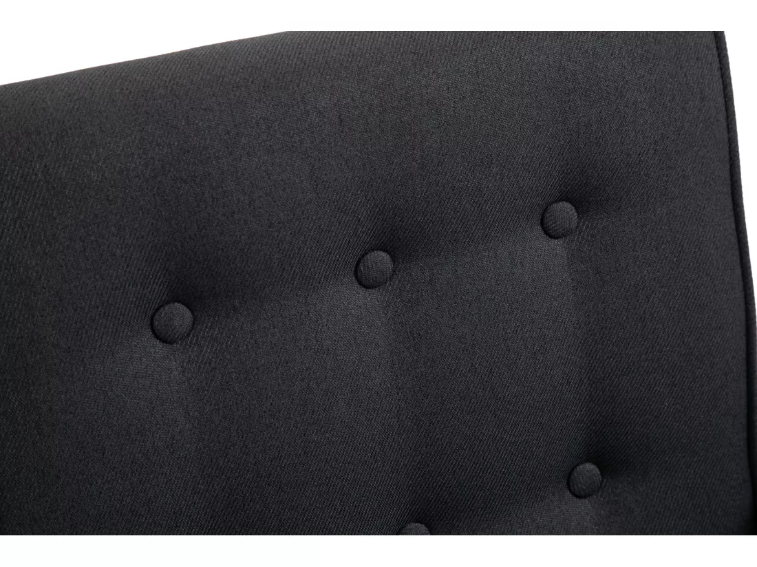 Chaise à bascule - Tissu & Bois - Noir - Dream