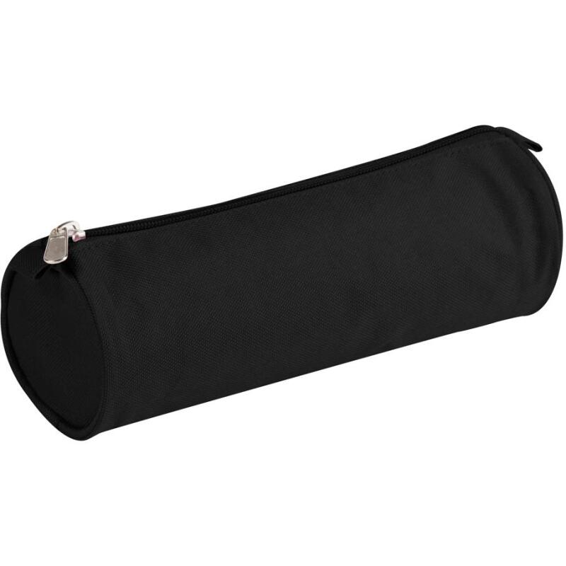 Trousse textile ronde Ø7 x 22 cm, noir