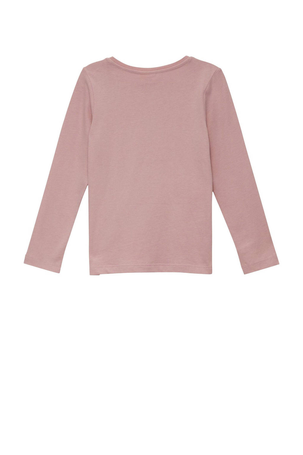 s.Oliver longsleeve met printopdruk roze