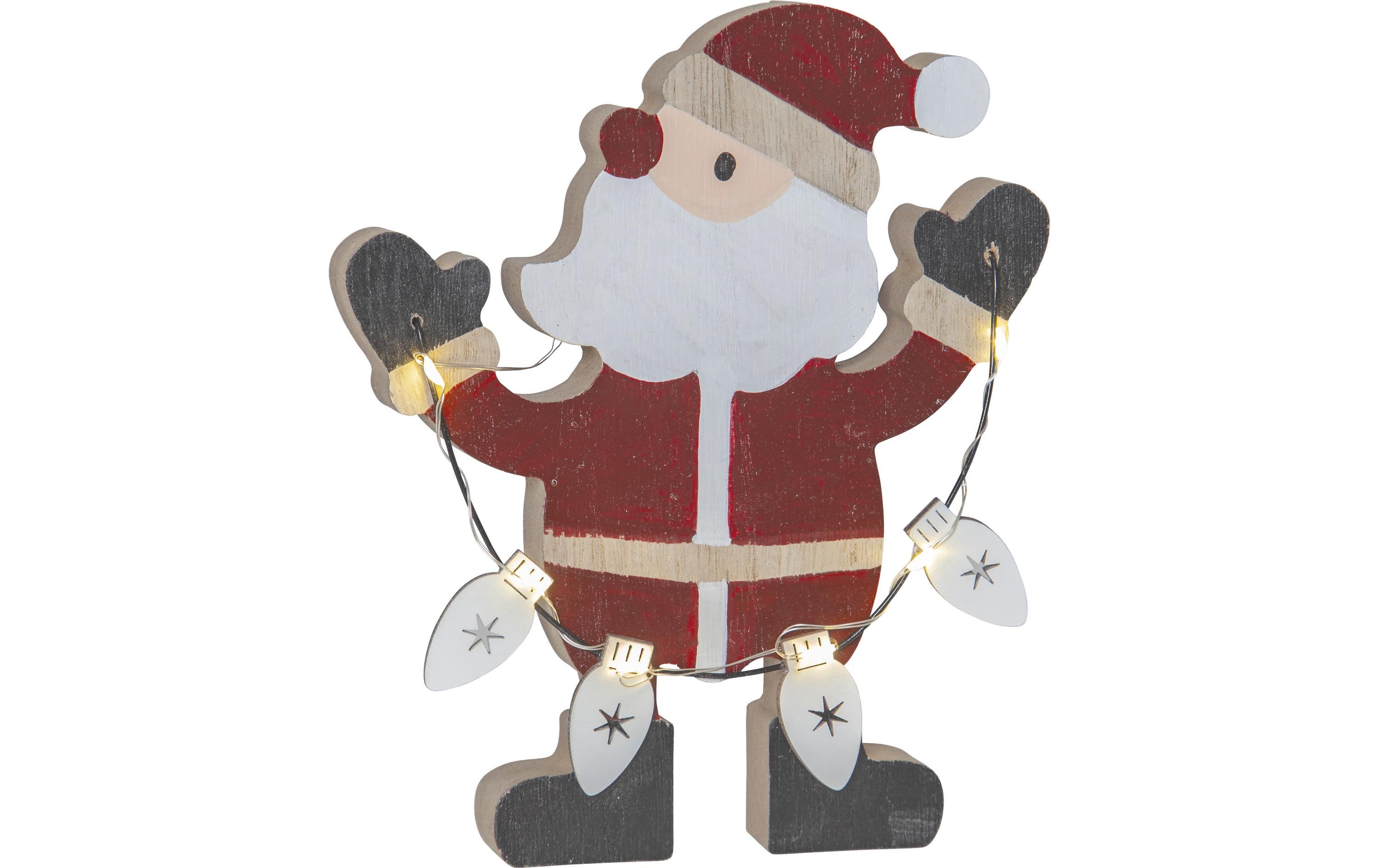 LED-Figur Weihnachtsmann Billy, 17 cm, RotLED Weihnachtsdekoration