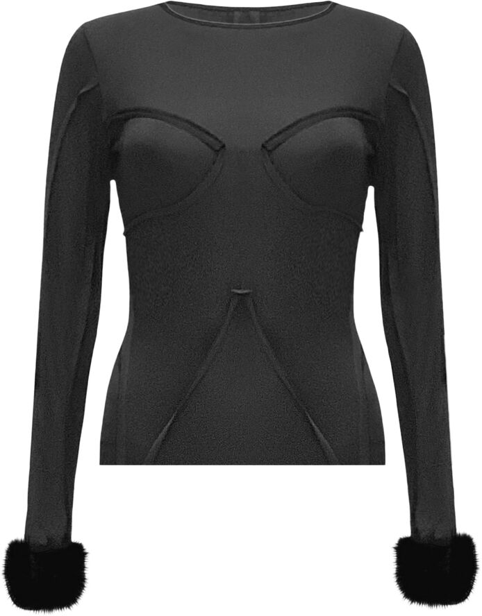 OW Collection Ciara Blouse Black