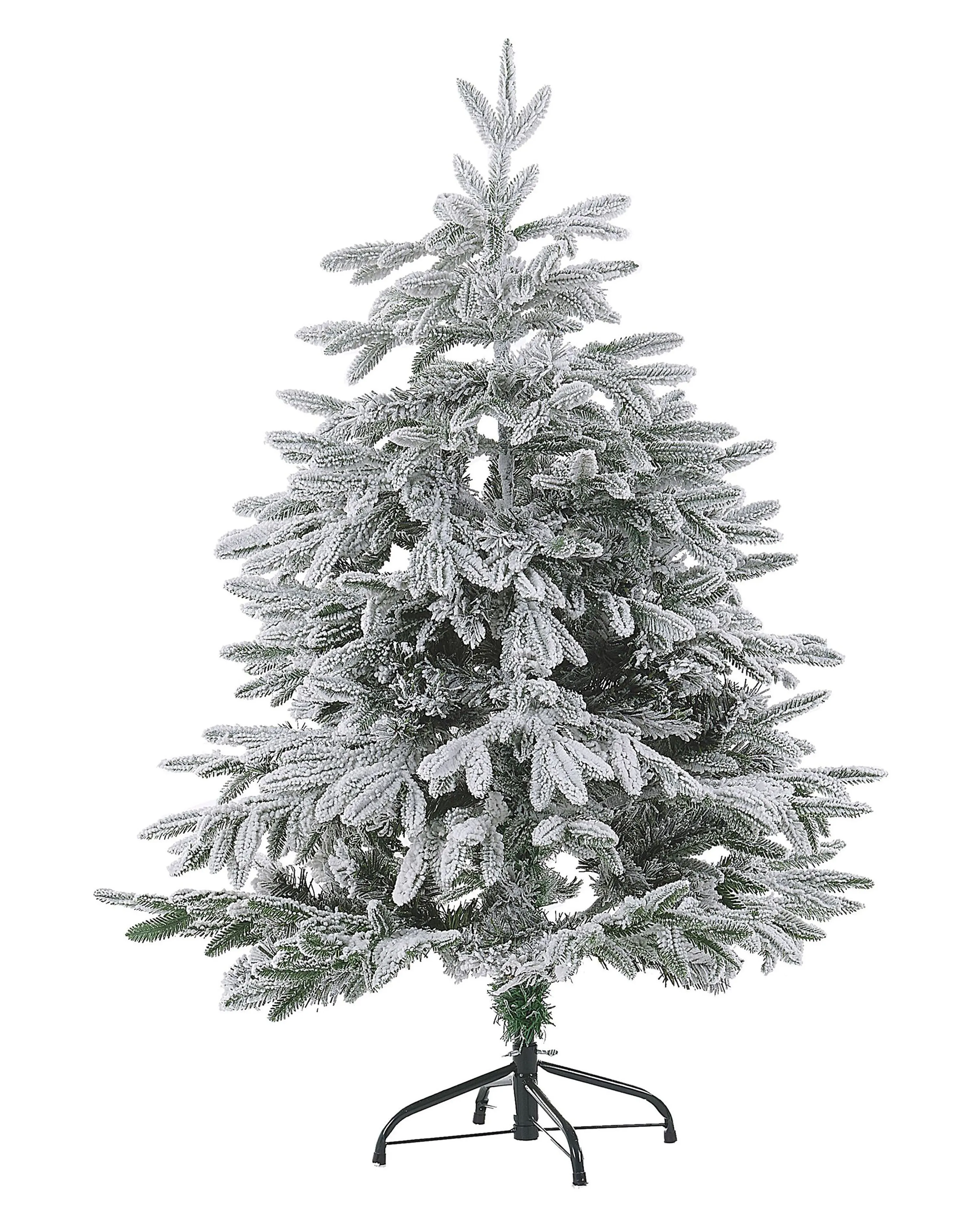 Besneeuwde kunstkerstboom BASSIE 120 cm Wit