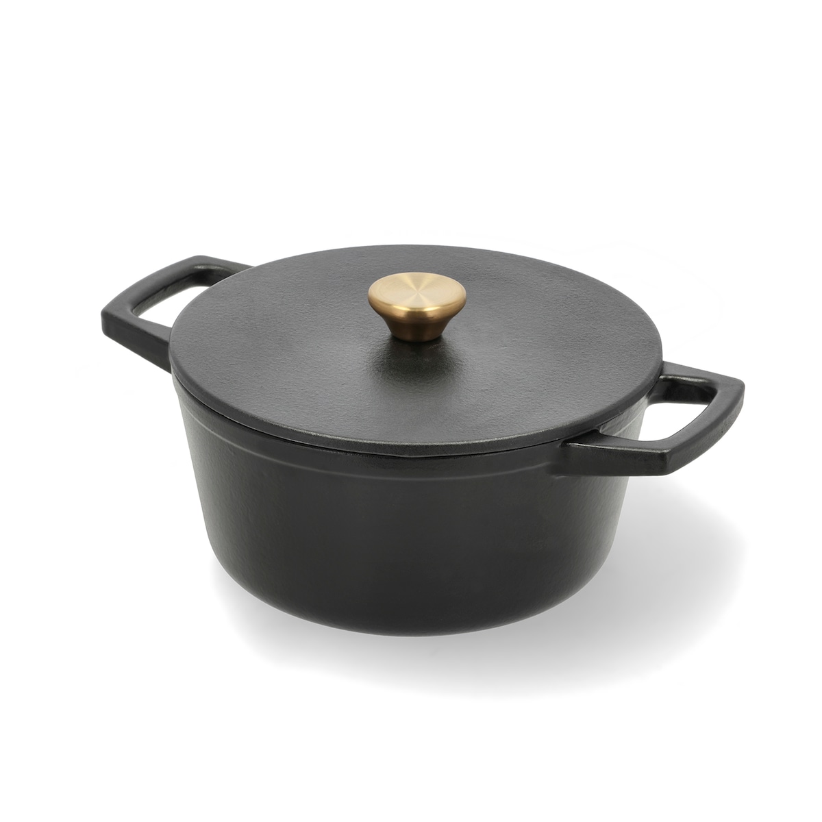 HOLM Cast iron pot Dia 22,5 x 11 cm 3,6 liter Black
