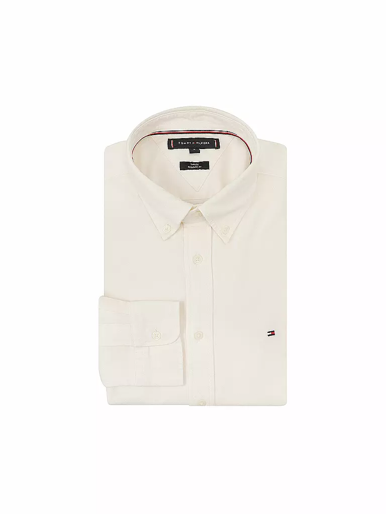 TOMMY HILFIGER Hemd Regular Fit creme