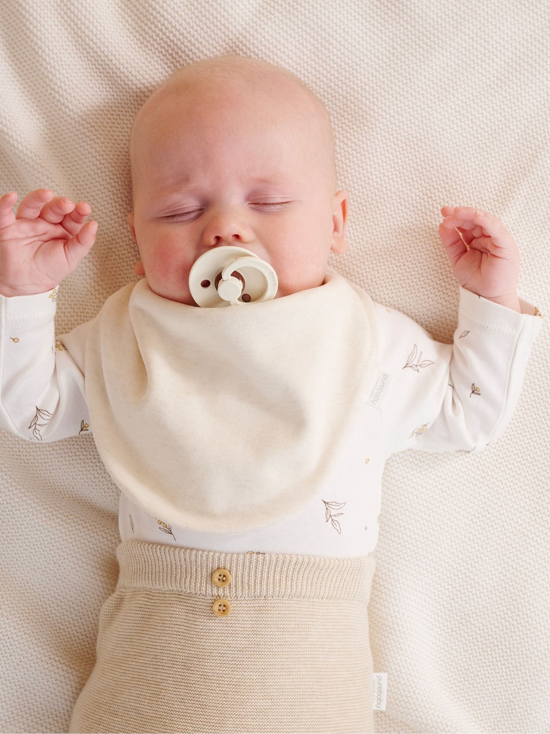 Natuurlijk - Purebaby Essential Dribble Bibs 2 Pack