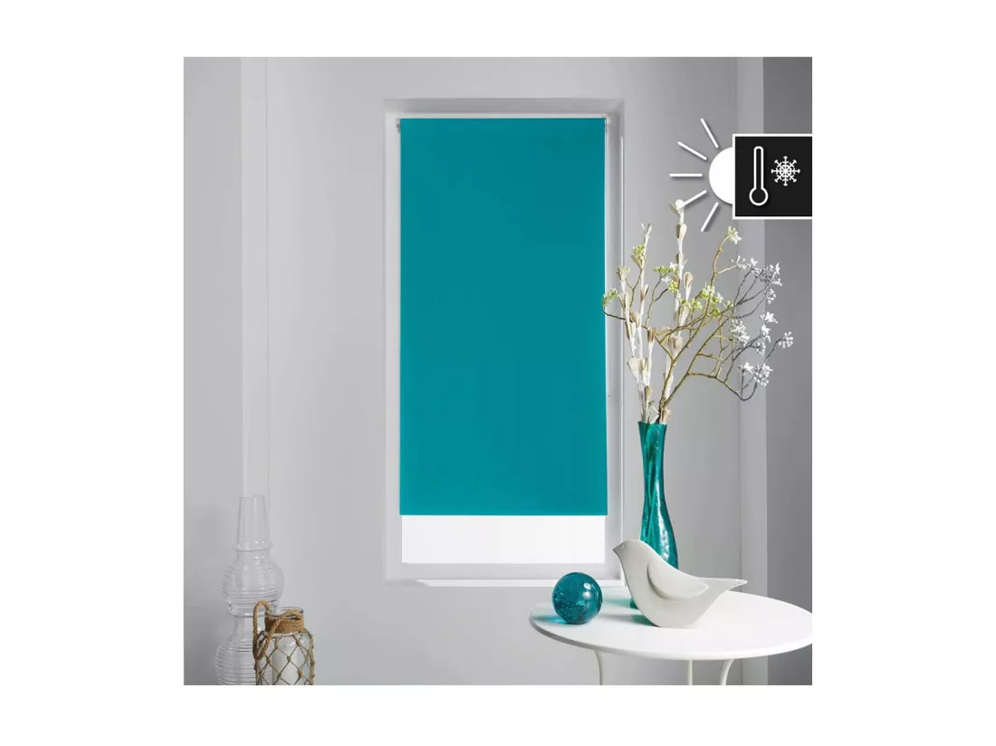 Store enrouleur occultant - 90 x 180 cm - Occult - Bleu