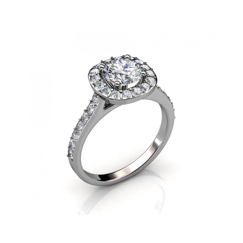 Bague Cushy - Argenté et Cristal