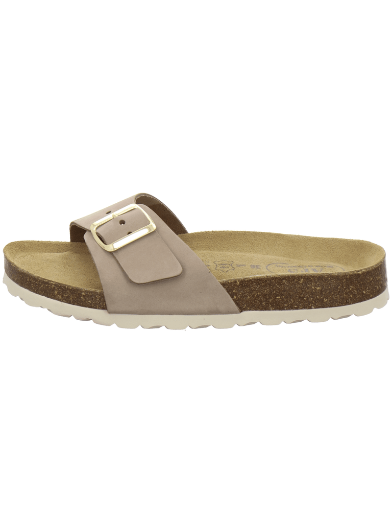 modische Pantoletten Damen sand