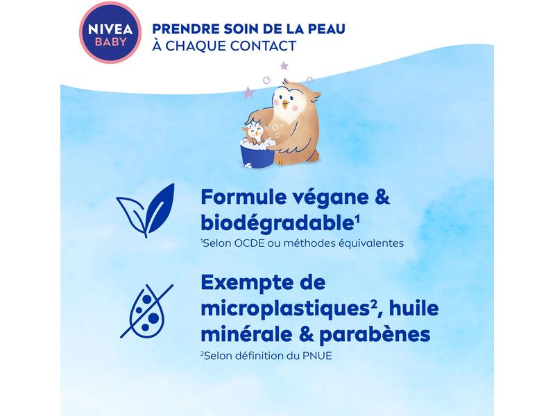 NIVEA BABY Bad & Shampoo Gute Nacht 200 ml Pflegeshampoo schützt und stärkt Haut und Haare und reinigt sanft