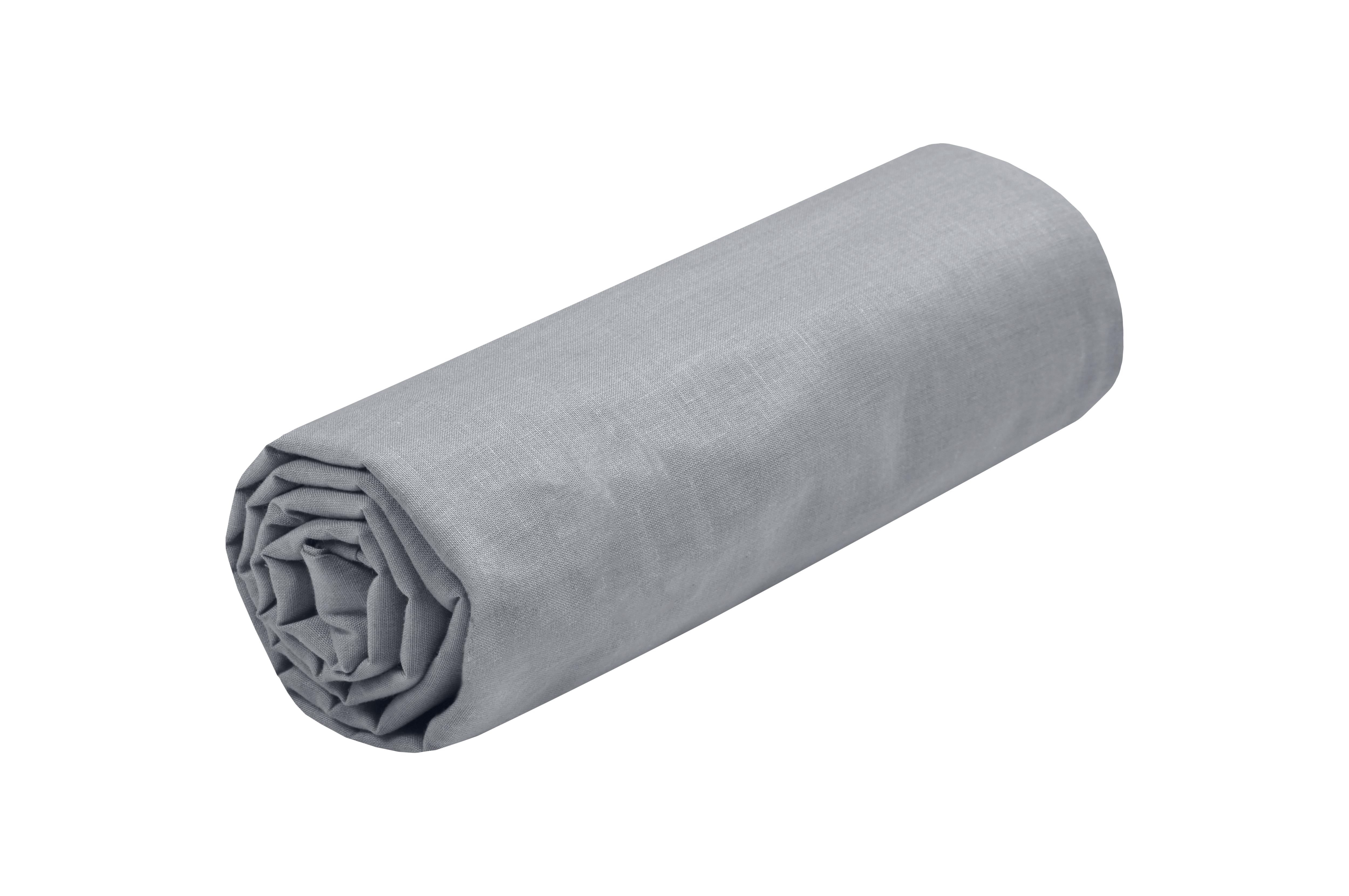 EDEN DRAP HOUSSE 120X200CM SOURIS