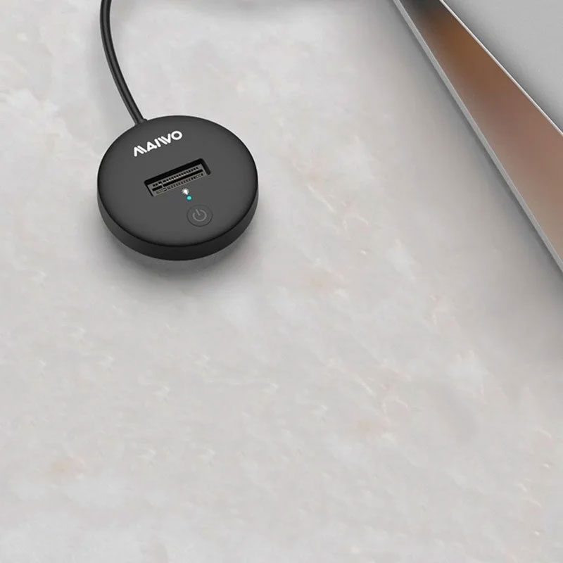 USB-C SATA Docking Station Kartenlesegerät Card Reader für M.2 NVME SSD (10Gbit/s) - Schwarz