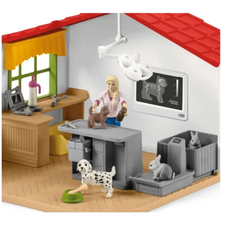 Schleich® 42502 Farm World Tierarzt-Praxis mit Haustieren