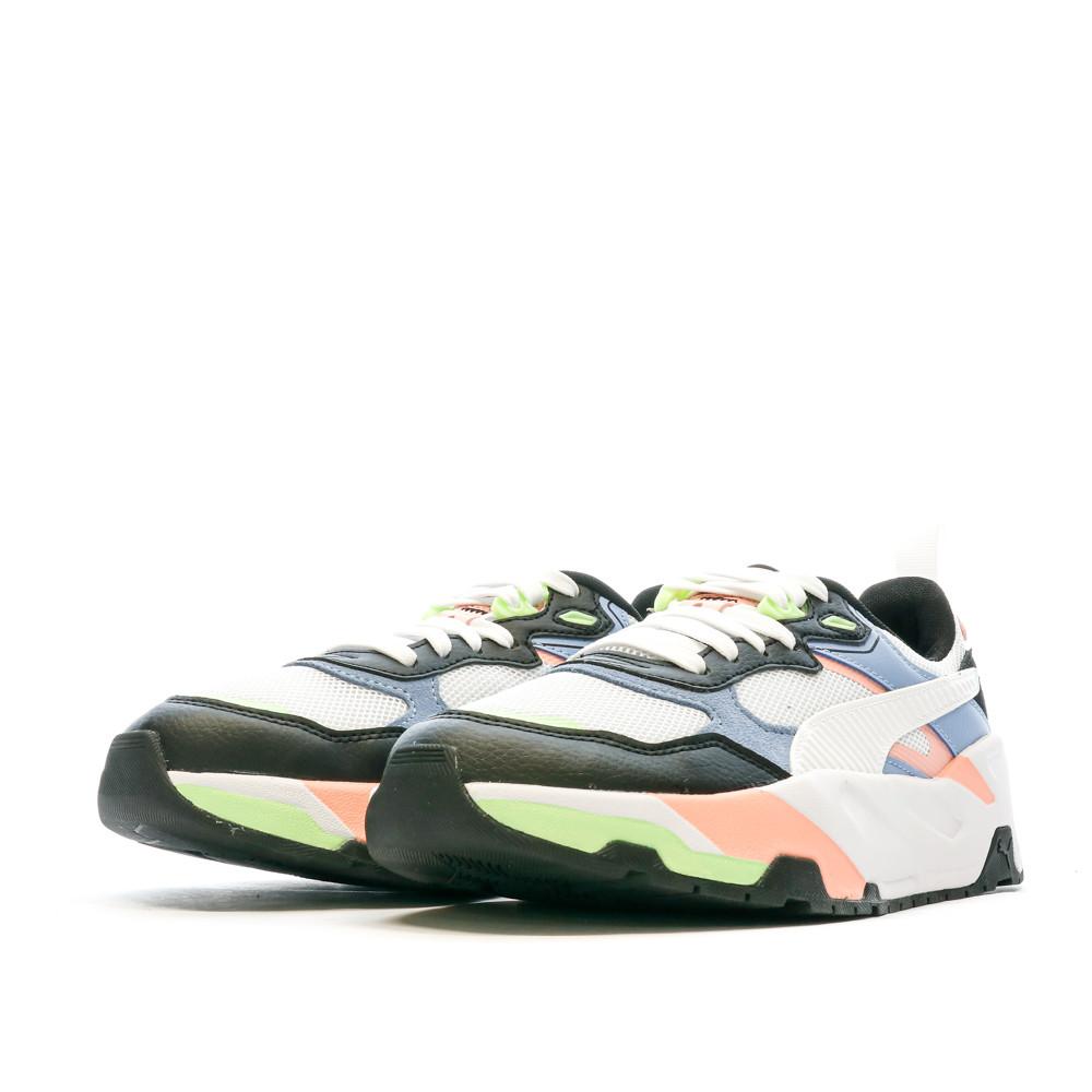 Puma Baskets Noire/Blanches/Rose Femme Puma Trinity