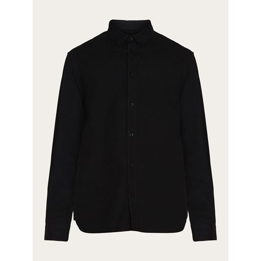 Knowledge Cotton Apparel Harald Skjorte, Black Jet, M