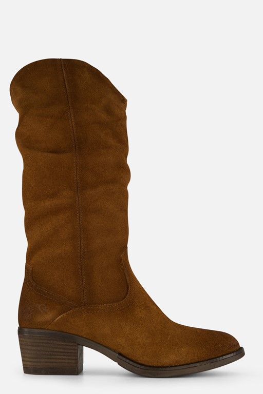 Aqa Hoge laarzen cognac Suede
