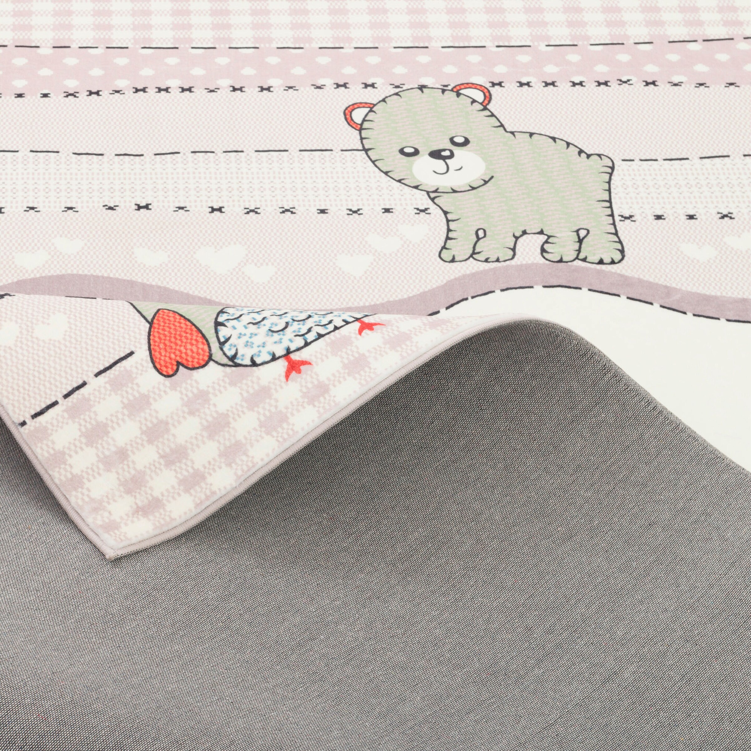 Pergamon Fellteppich Plush Kids Tierwelt Bunt