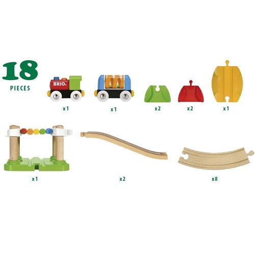brio treinbaan mijn eerste luxe treinset - 18-delig