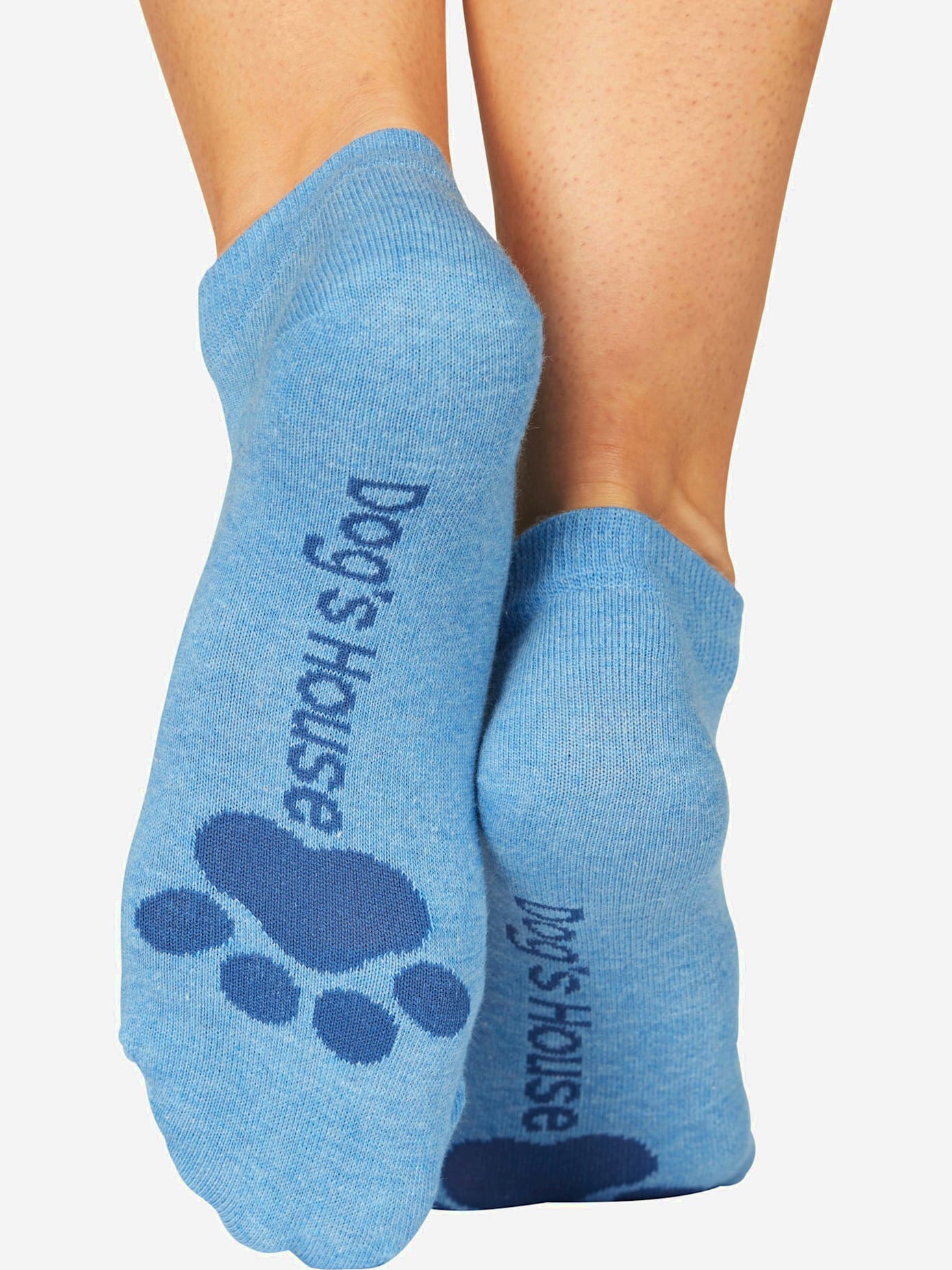 Socquettes motif de pattes doux sous la semelle