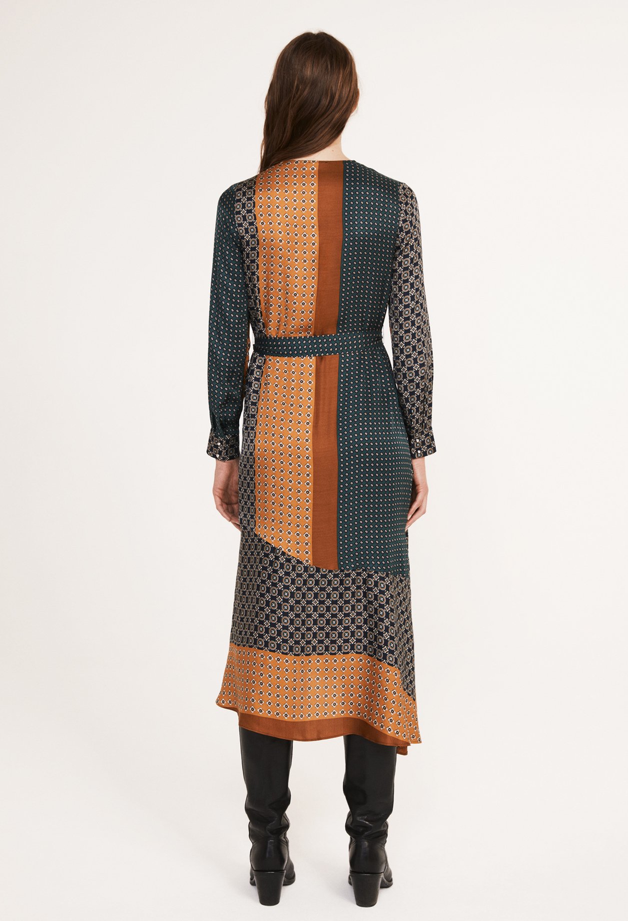 Robe longue imprimee
