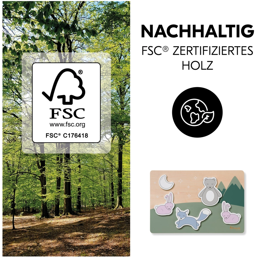 hauck Steckpuzzle Puzzle N Fit Forest