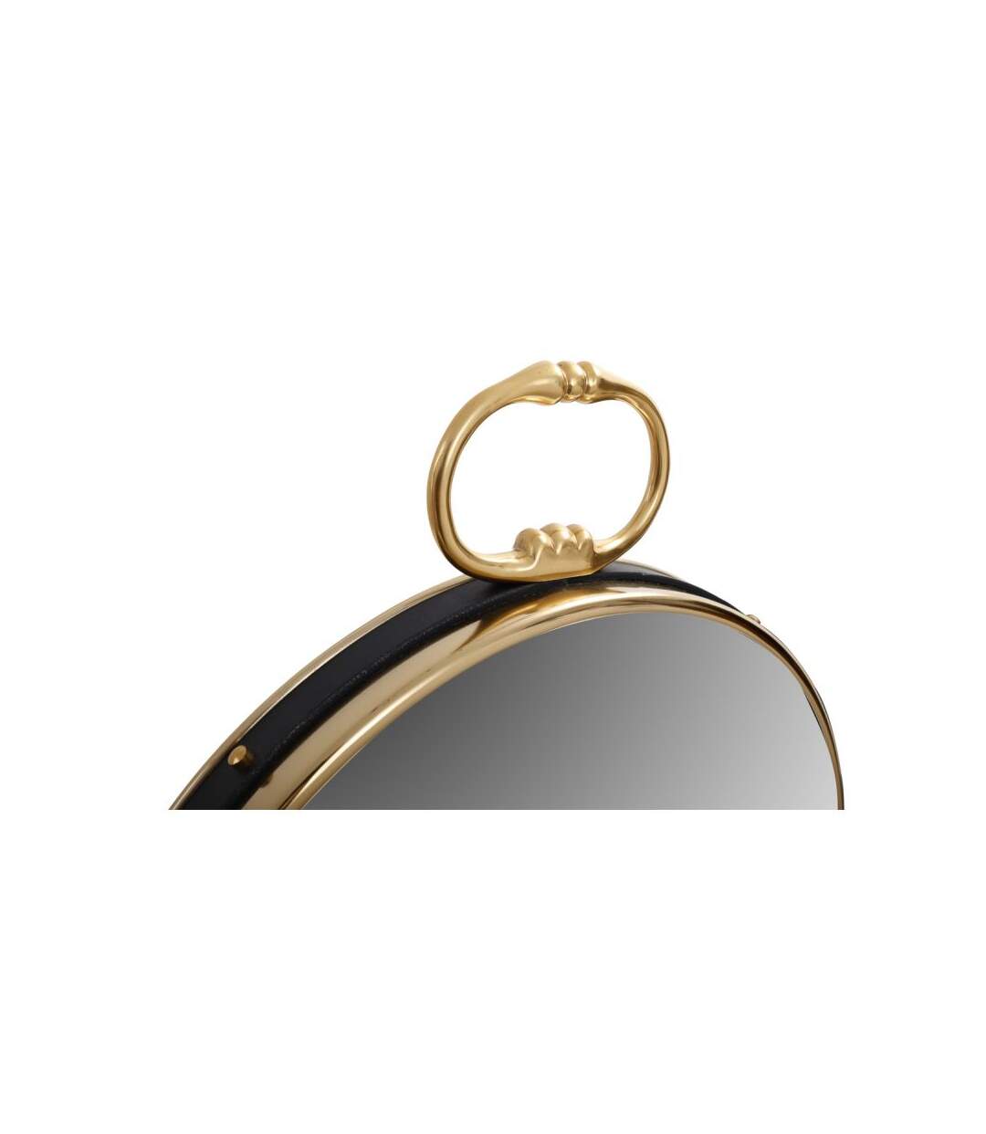 Paris Prix - Miroir Mural Design eleganca 62cm Or & Noir