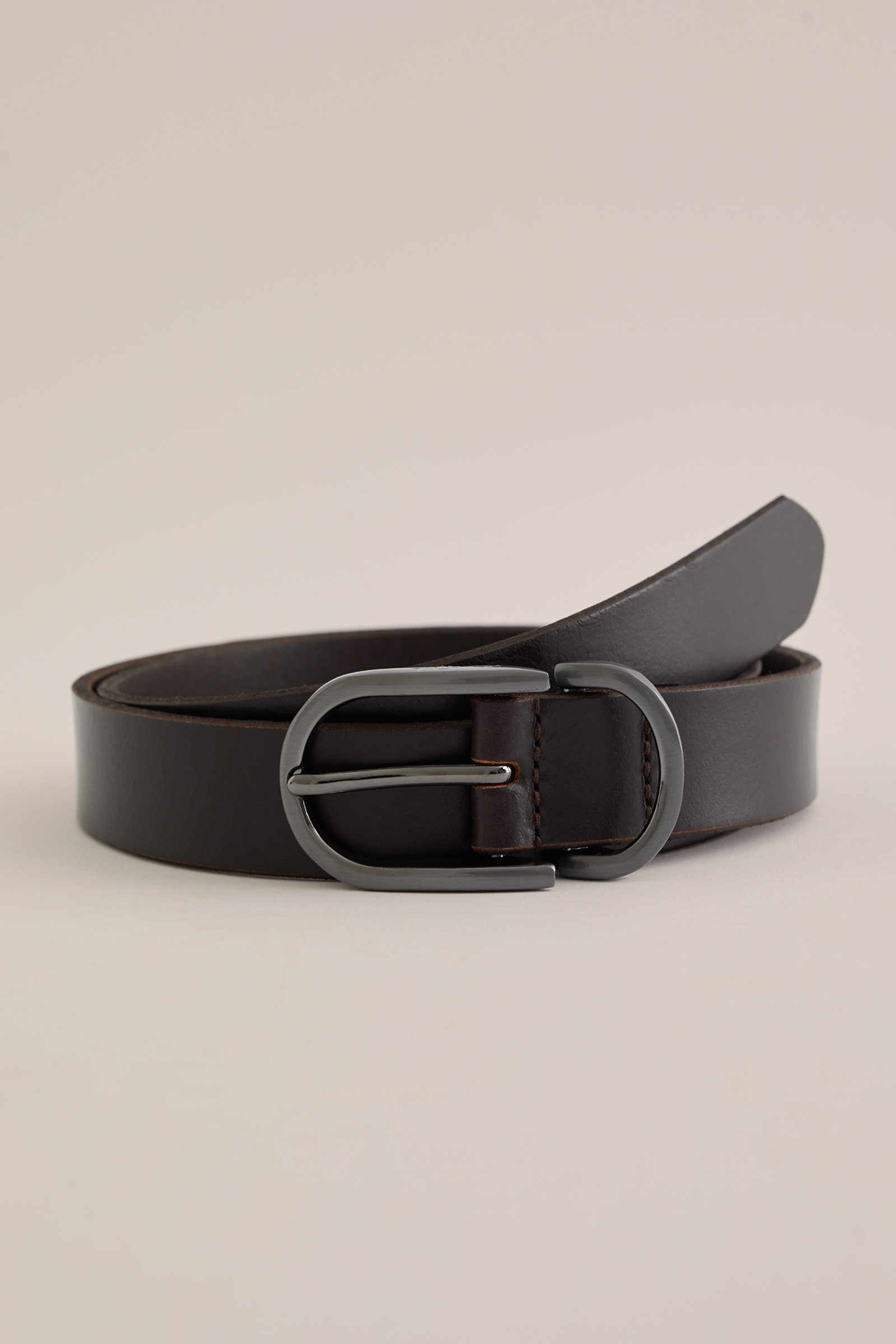 leren riem Van Gils Donkerbruin